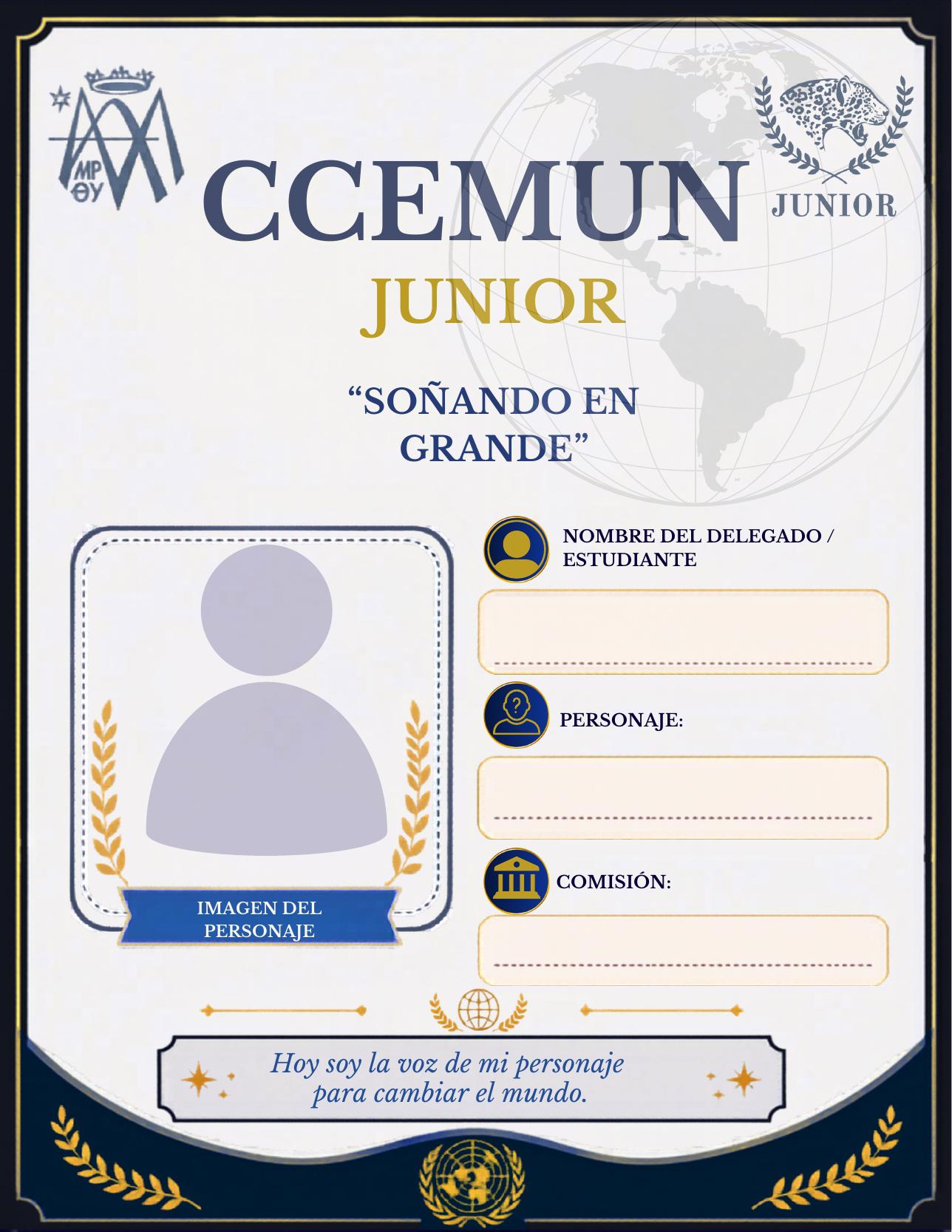 Primera página del portafolio Junior